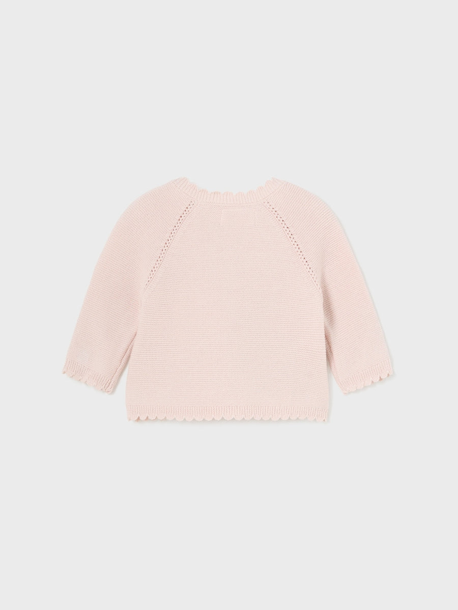 Casaco tricot Nude (Rosa Bébé)  para Bebé Menina - Mayoral