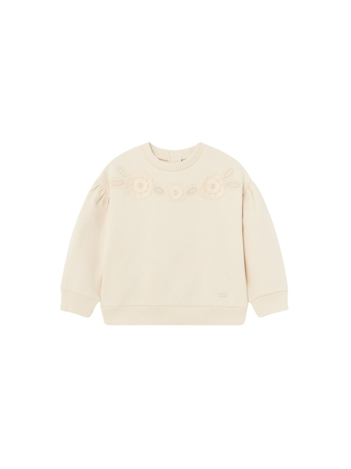 Sweat felpa Grão bico (Creme / Pérola)  para Bebé Menina - Mayoral