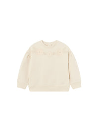 Sweat felpa Grão bico (Creme / Pérola)  para Bebé Menina - Mayoral