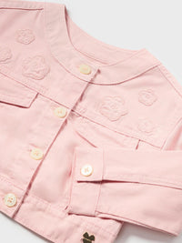 Blusão sarja Pastel (Rosa Bébé)  para Bebé Menina - Mayoral