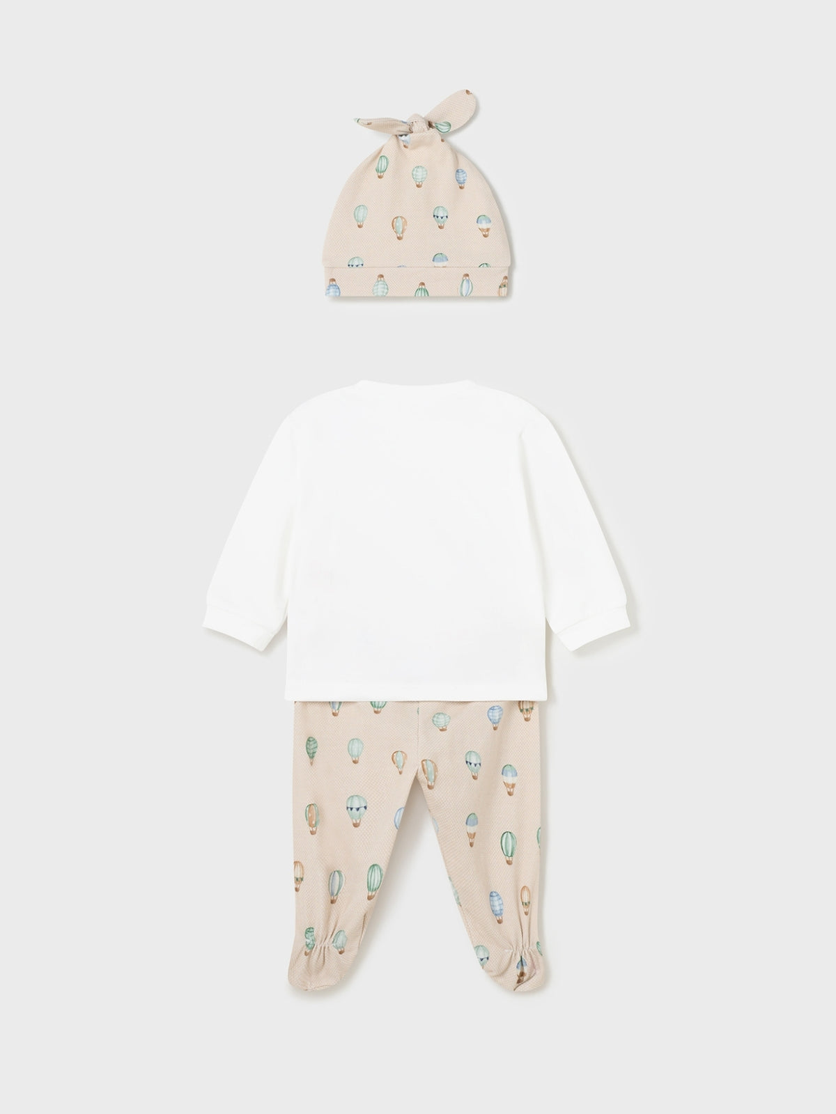 Conj. calça e gorro Branco (Branco)  para Bebé Menino - Mayoral
