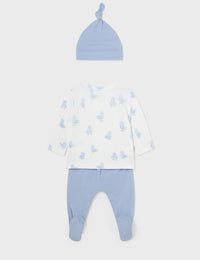 Conj. calça e gorro Niagara (Branco)  para Bebé Menino - Mayoral