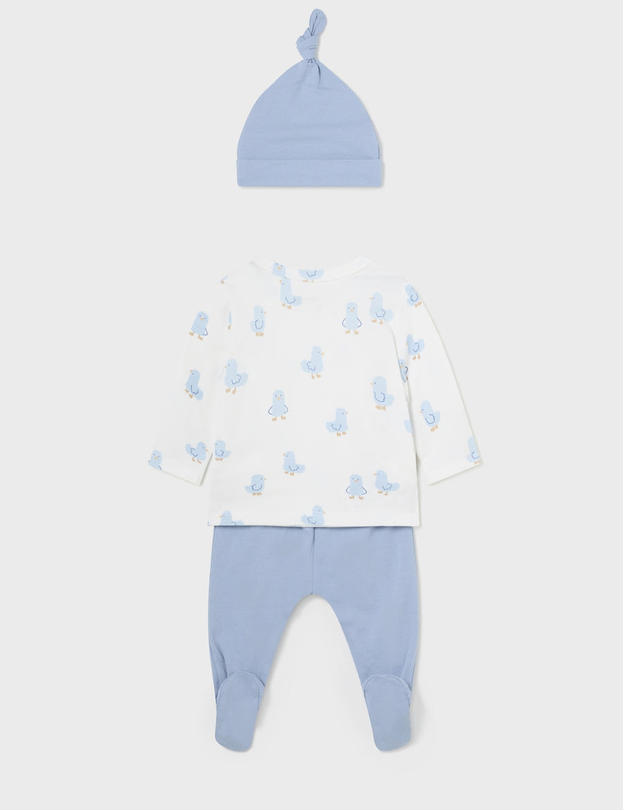 Conj. calça e gorro Niagara (Branco)  para Bebé Menino - Mayoral