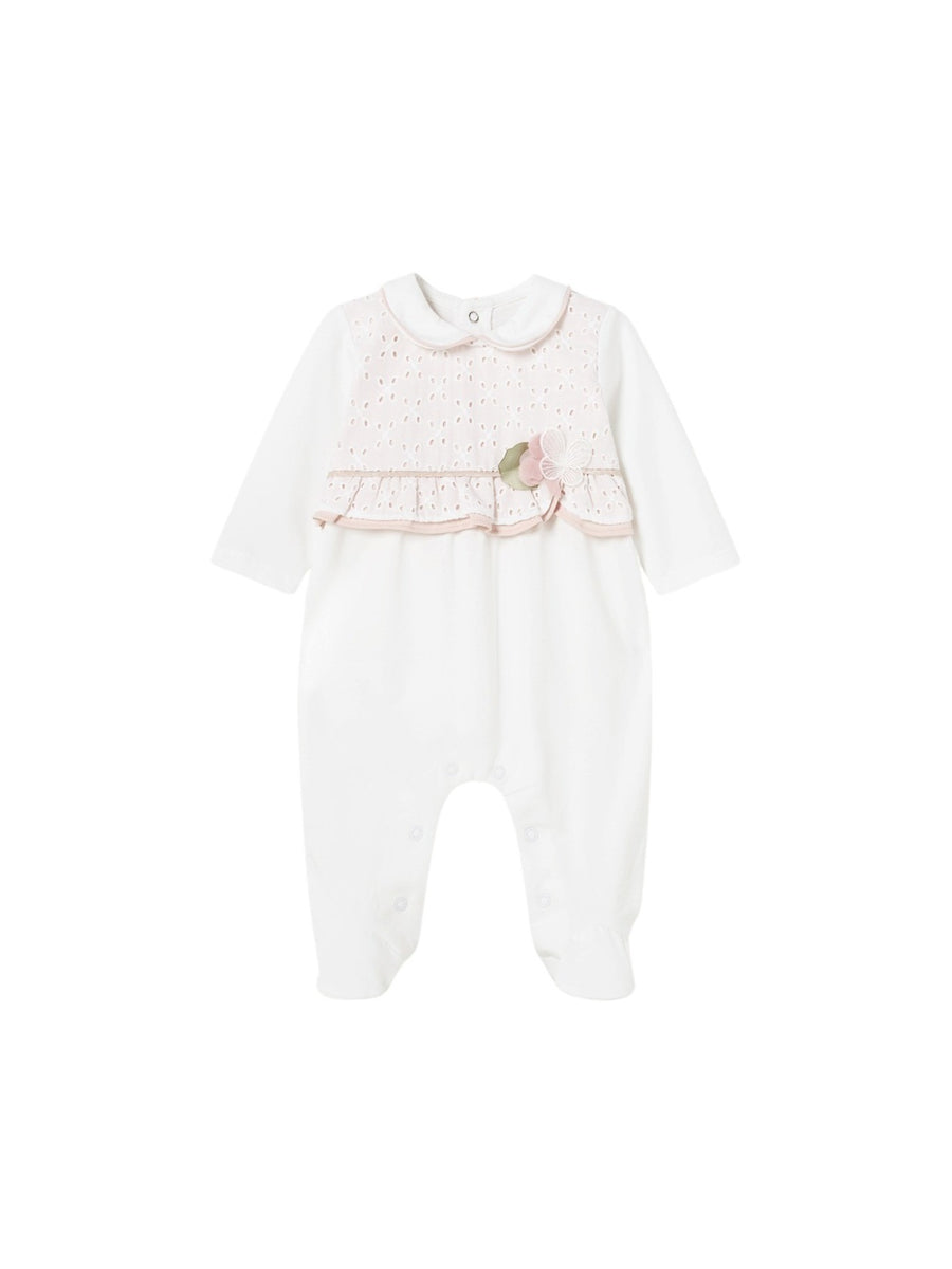 Fato bebé comprido clássico Branco (Branco)  para Bebé Menina - Mayoral