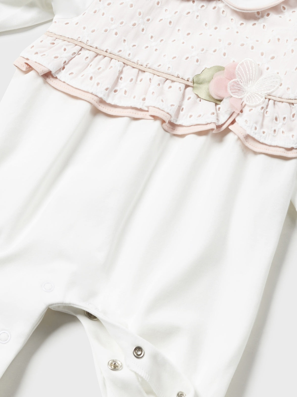 Fato bebé comprido clássico Branco (Branco)  para Bebé Menina - Mayoral