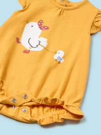 Set 3 pijamas curtos Milho (Amarelo Ocre)  para Bebé Menina - Mayoral