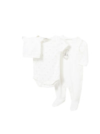 Set Babygrow body Crú (Creme / Pérola)  para Bebé Menino - Mayoral