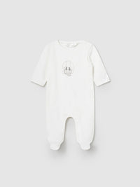 Set Babygrow body Crú (Creme / Pérola)  para Bebé Menino - Mayoral