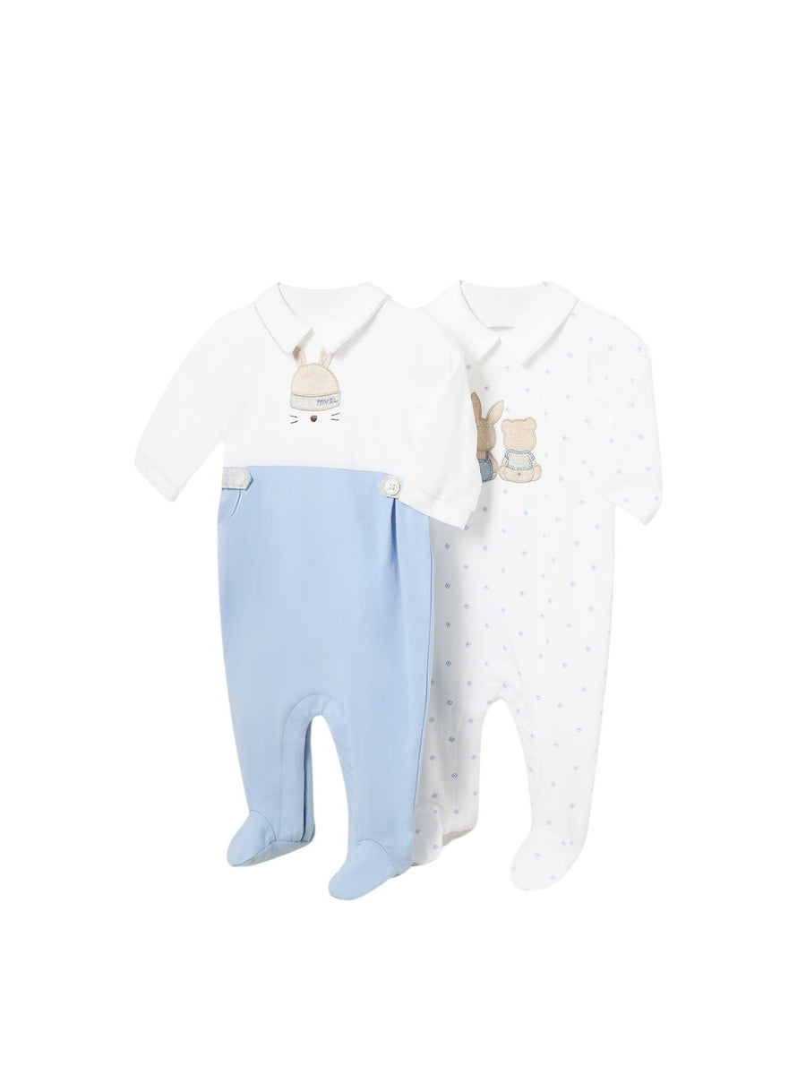 Pack 2 fatos bebé Azul céu (Azul Céu)  para Bebé Menino - Mayoral