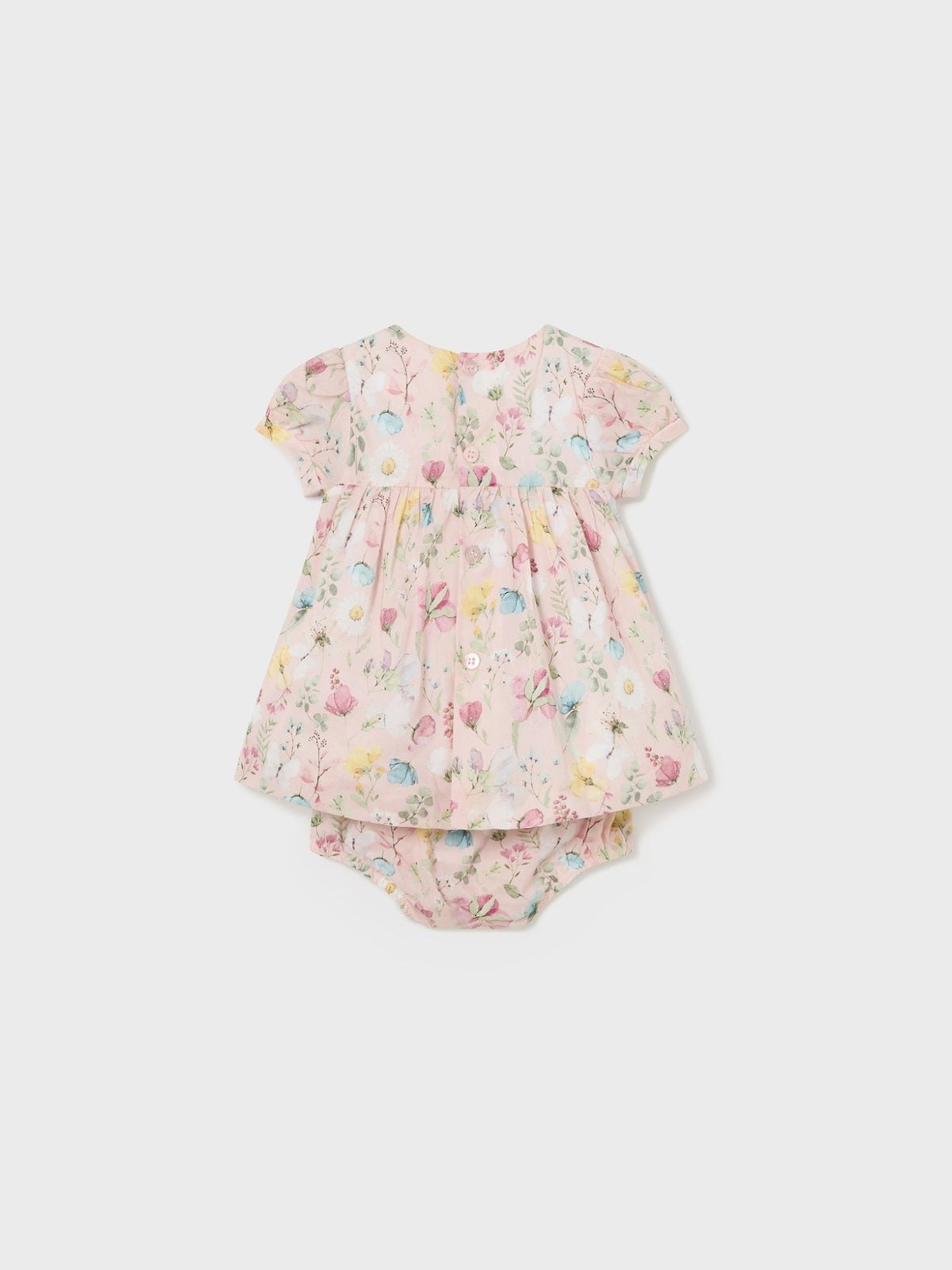 Vestido estampado Nude (Rosa Bébé)  para Bebé Menina - Mayoral