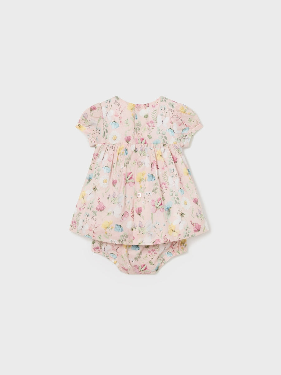 Vestido estampado Nude (Rosa Bébé)  para Bebé Menina - Mayoral