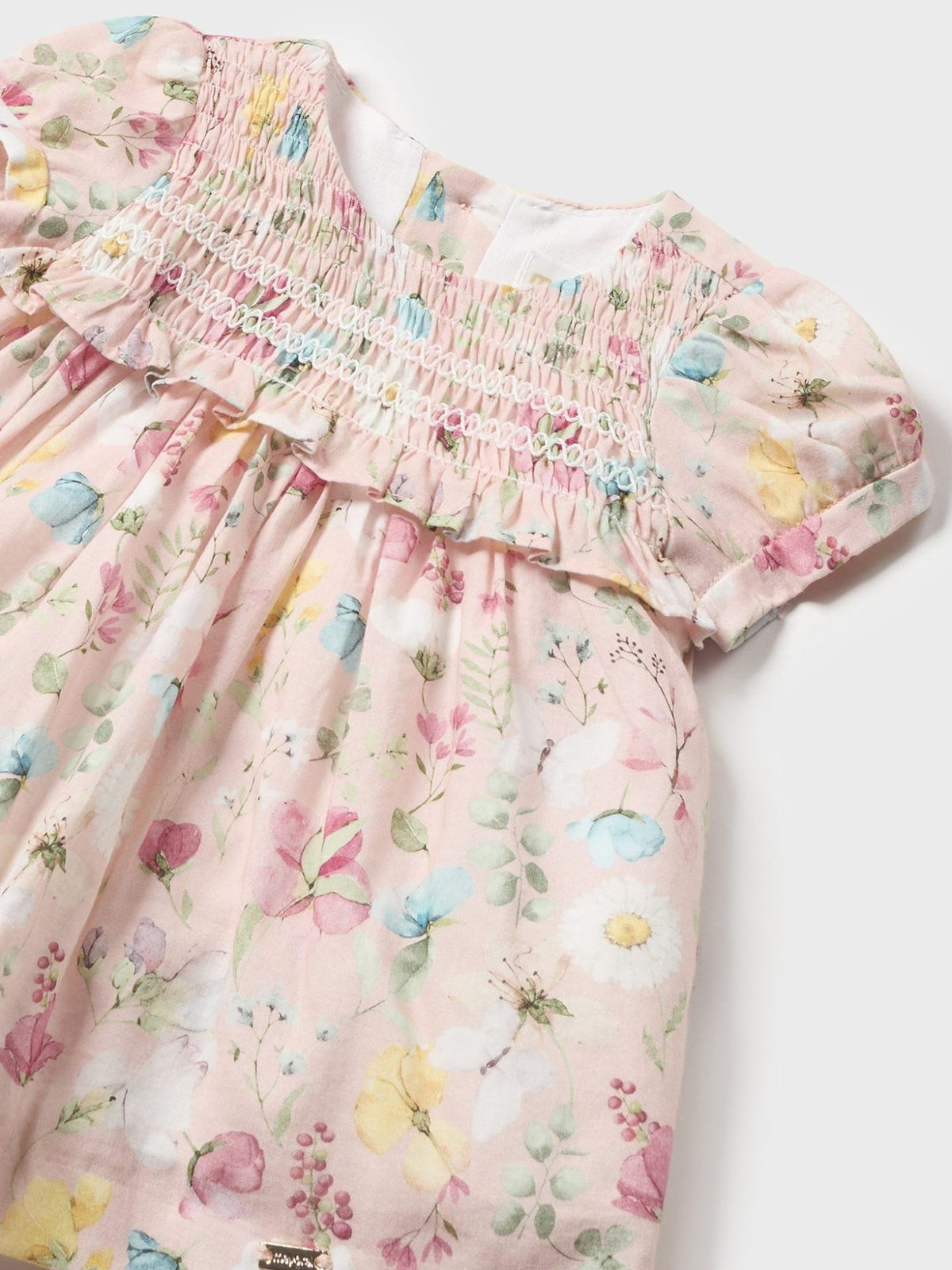 Vestido estampado Nude (Rosa Bébé)  para Bebé Menina - Mayoral
