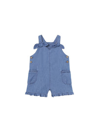 Macacão curto denim Base (Ganga)  para Bebé Menina - Mayoral