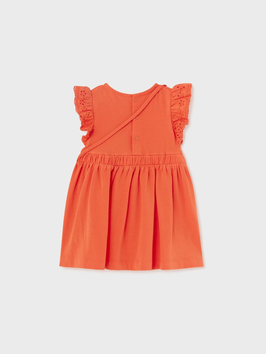Vestido bolsito Clementina (Laranja)  para Bebé Menina - Mayoral