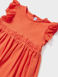 Vestido bolsito Clementina (Laranja)  para Bebé Menina - Mayoral