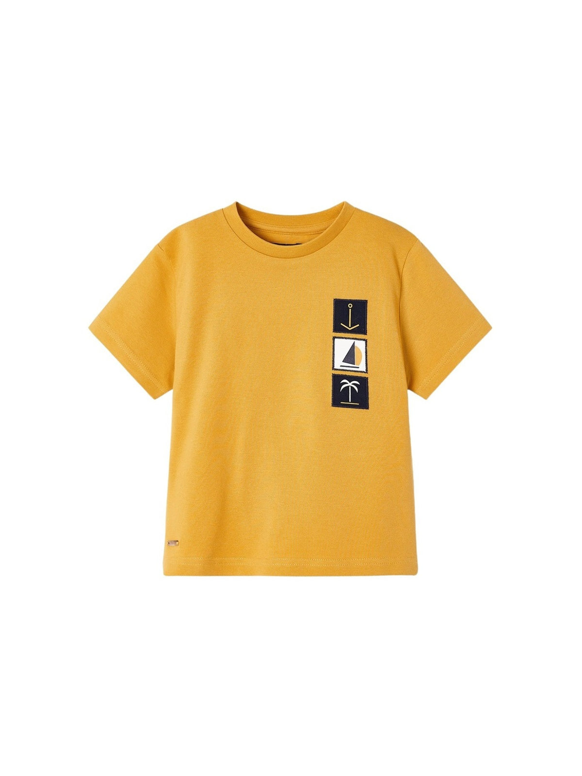 Camiseta aplicações Ocre (Amarelo Ocre)  para Menino - Mayoral