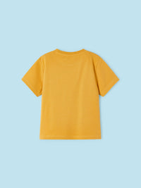 Camiseta aplicações Ocre (Amarelo Ocre)  para Menino - Mayoral