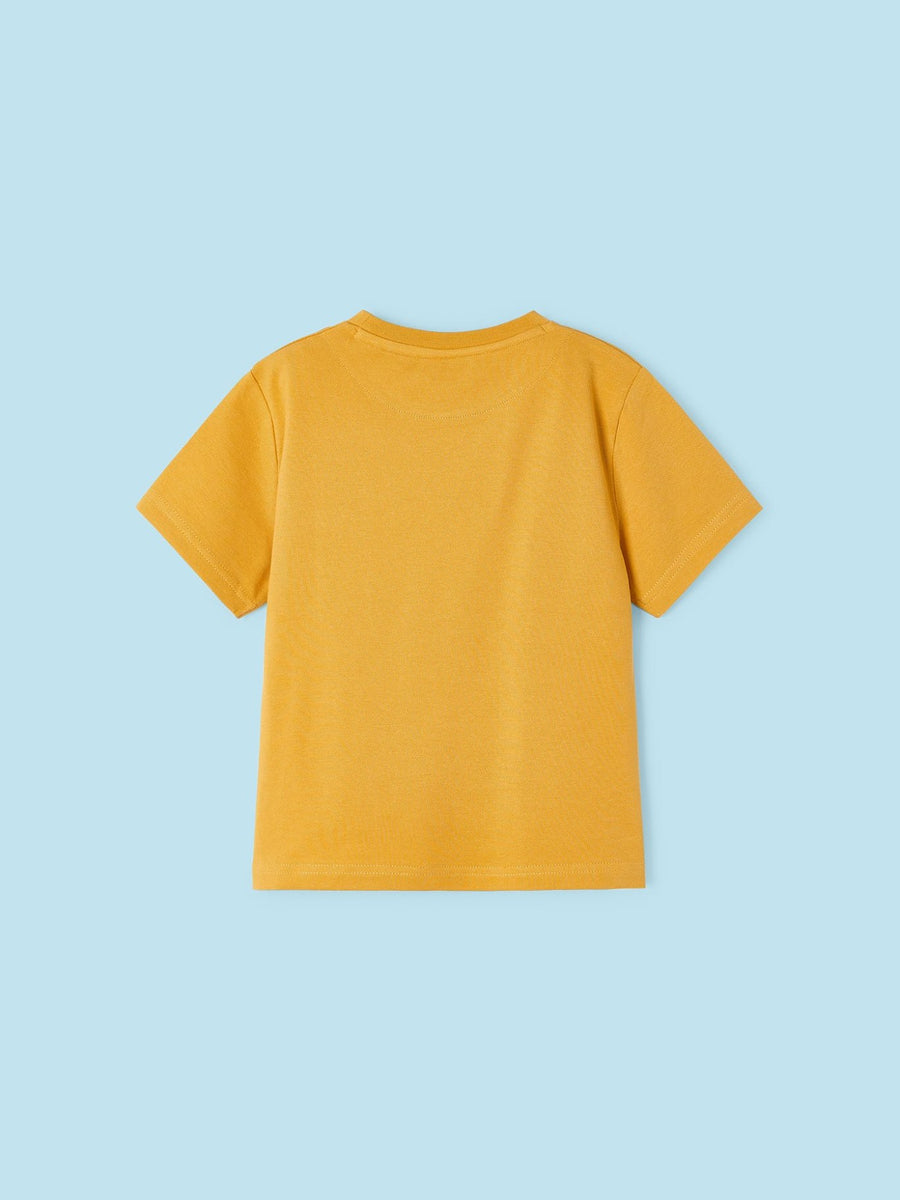 Camiseta aplicações Ocre (Amarelo Ocre)  para Menino - Mayoral
