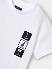 Camiseta aplicações Branco (Branco)  para Menino - Mayoral