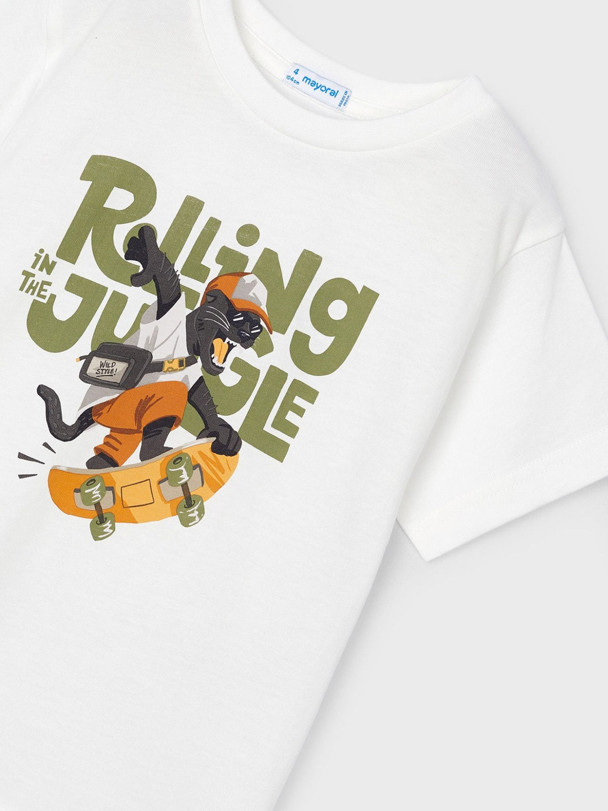 T´shirt "rolling" Nata (Creme / Pérola)  para Menino - Mayoral