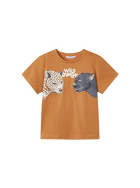 T´shirt "wild jungle" Pimentão (Laranja Outono)  para Menino - Mayoral