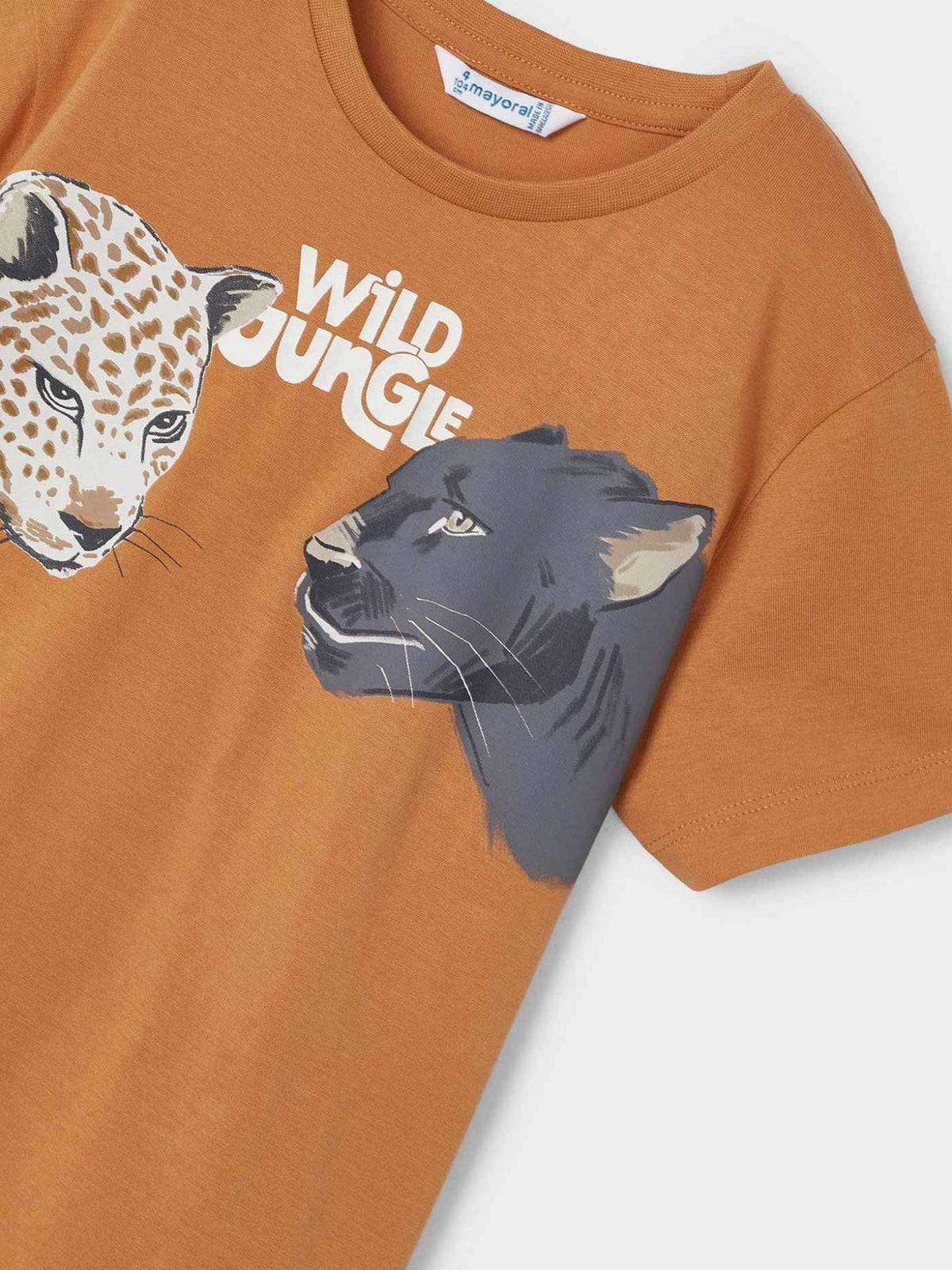 T´shirt "wild jungle" Pimentão (Laranja Outono)  para Menino - Mayoral
