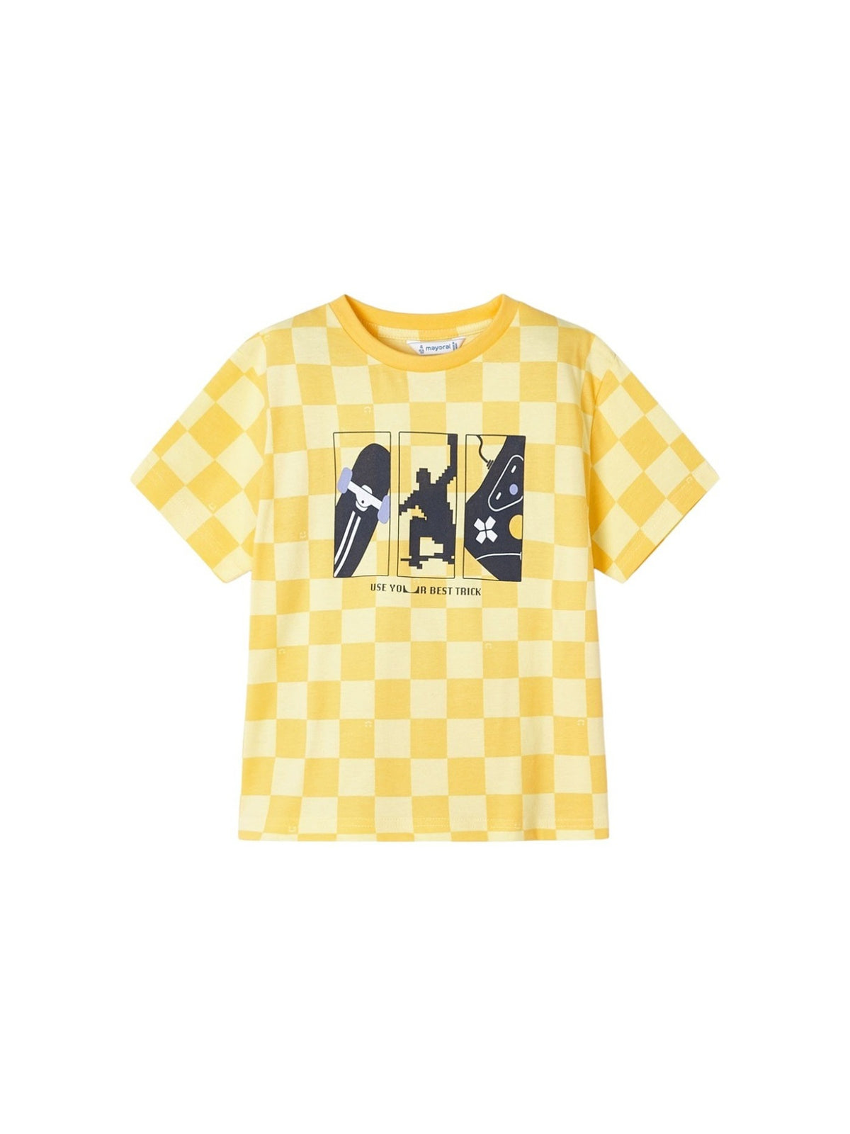 T´shirt "best trick" Sol (Amarelo Pálido)  para Menino - Mayoral