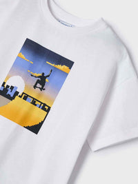T´shirt skate park Branco (Branco)  para Menino - Mayoral