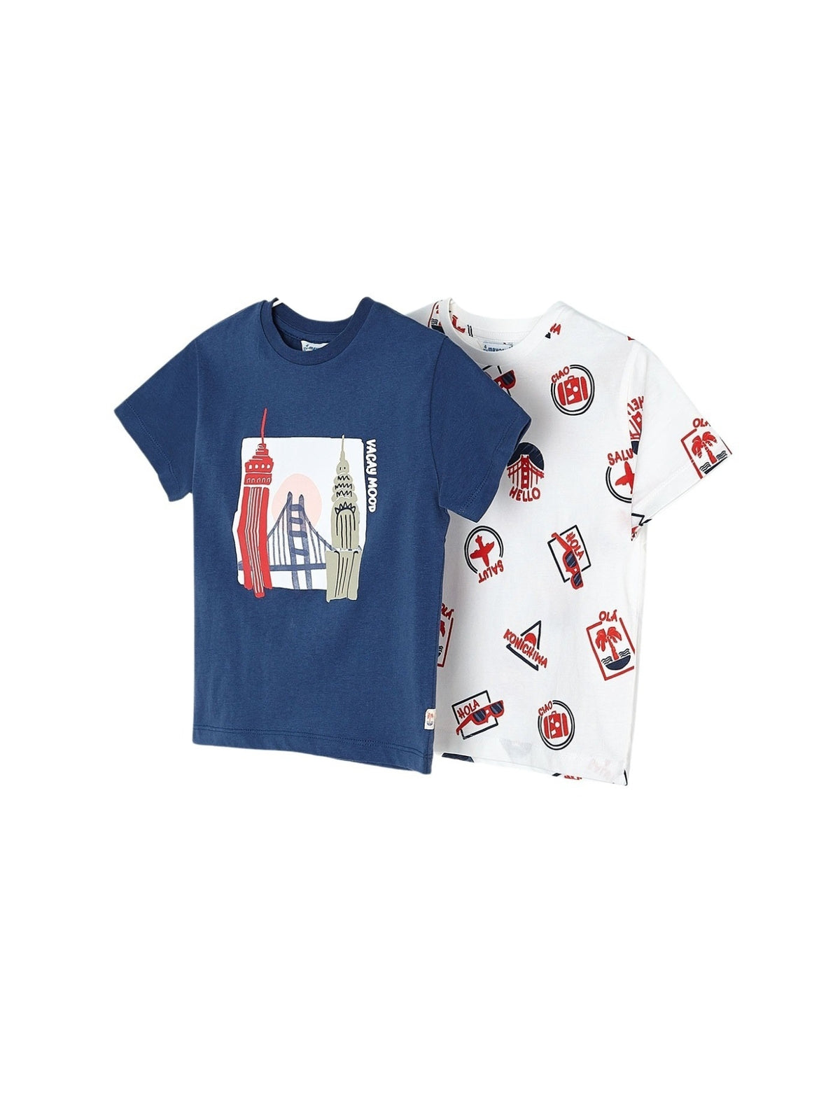 Set t´shirts m/curta estamp. Azul escur (Azul)  para Menino - Mayoral
