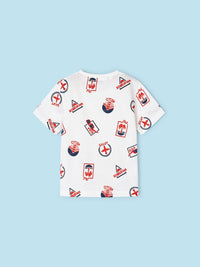 Set t´shirts m/curta estamp. Azul escur (Azul)  para Menino - Mayoral