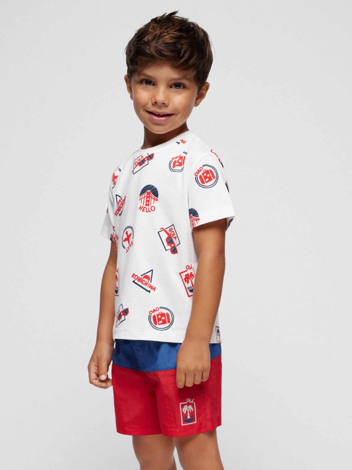 Set t´shirts m/curta estamp. Azul escur (Azul)  para Menino - Mayoral