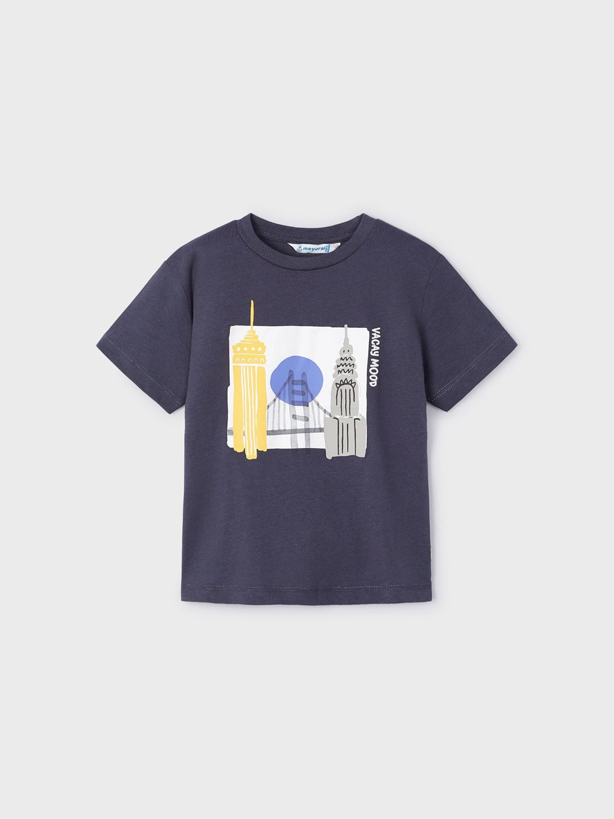 Set t´shirts m/curta estamp. Universo (Marinho)  para Menino - Mayoral