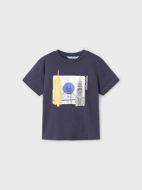 Set t´shirts m/curta estamp. Universo (Marinho)  para Menino - Mayoral