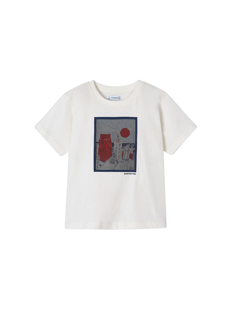 Camiseta lenticular Nata (Creme / Pérola)  para Menino - Mayoral