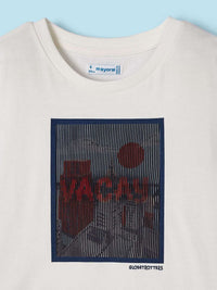 Camiseta lenticular Nata (Creme / Pérola)  para Menino - Mayoral