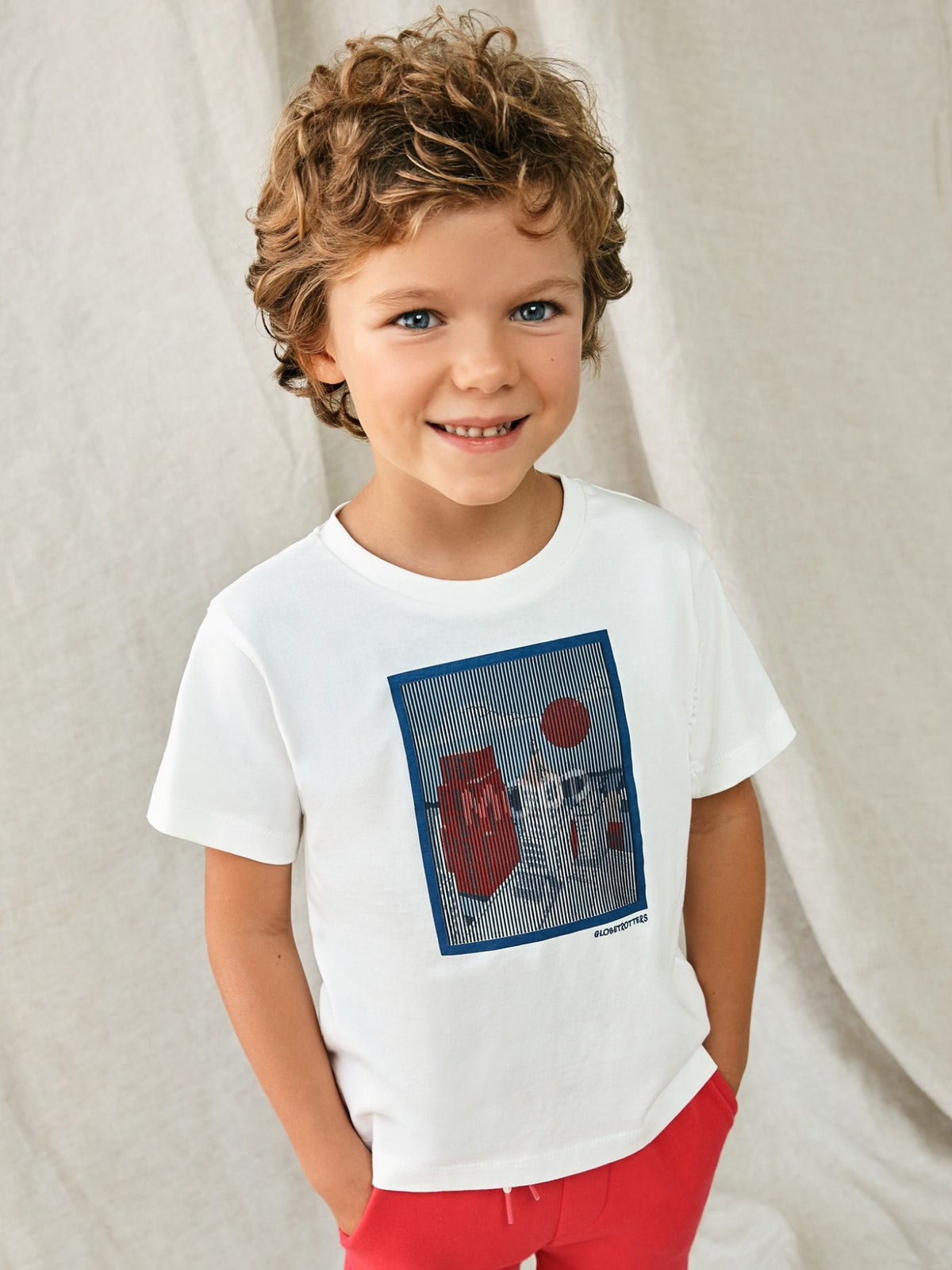 Camiseta lenticular Nata (Creme / Pérola)  para Menino - Mayoral