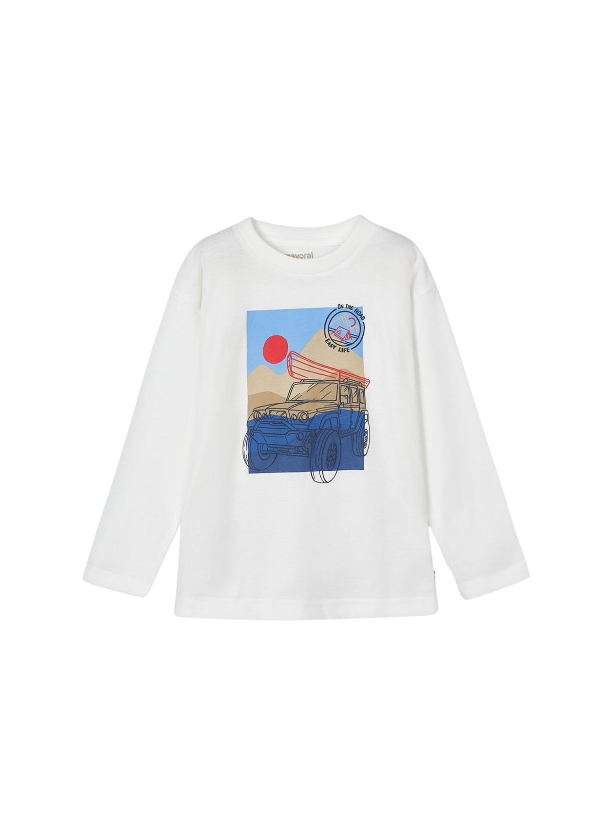 Camisola "on the road" Nata (Creme / Pérola)  para Menino - Mayoral