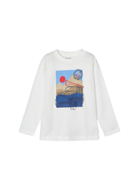 Camisola "on the road" Nata (Creme / Pérola)  para Menino - Mayoral