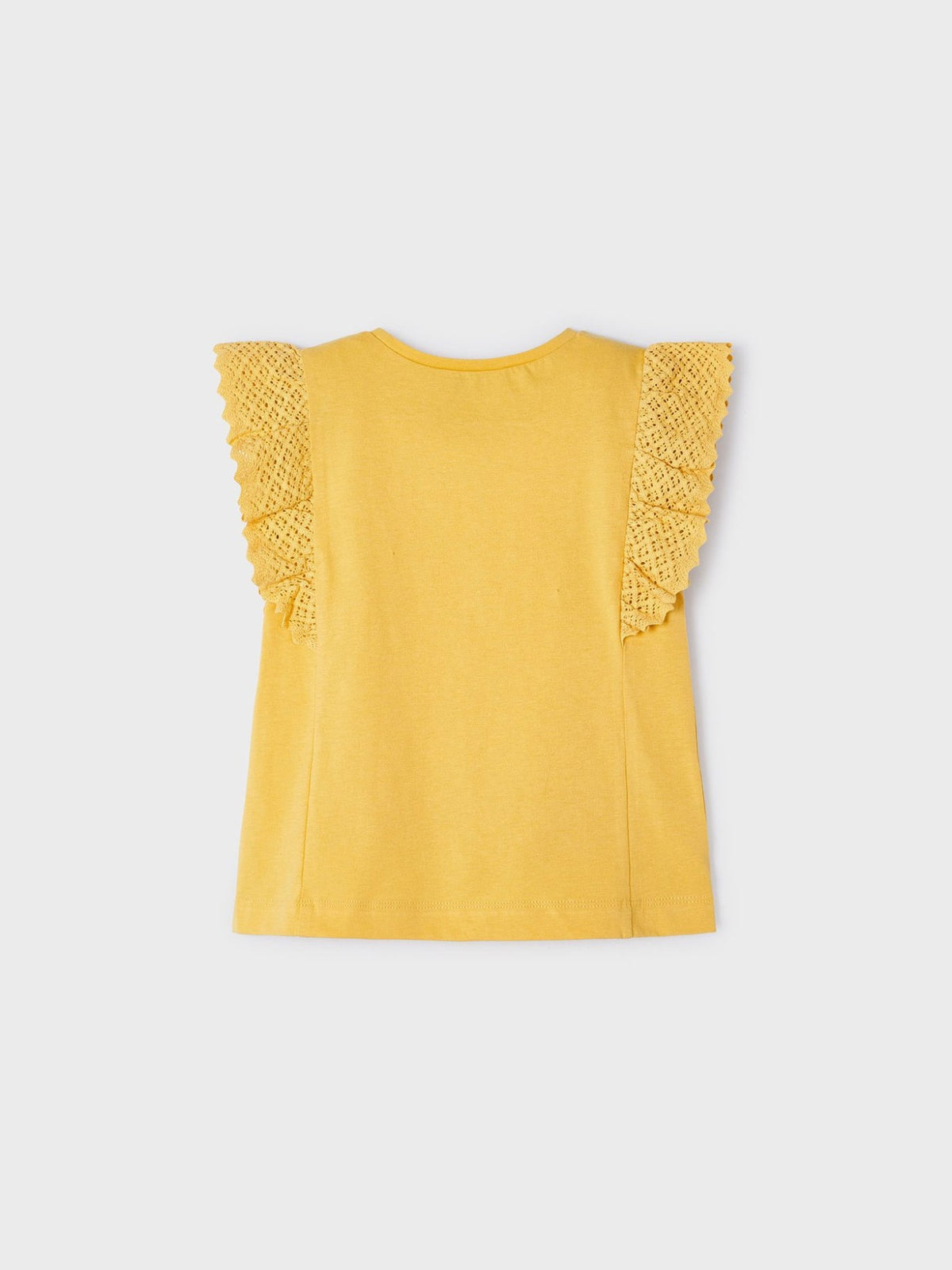 Camiseta guipur Mel (Amarelo Ocre)  para Menina - Mayoral