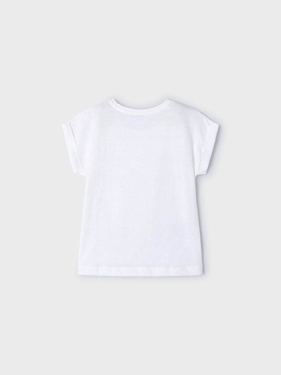 Camiseta crochet Branco (Branco)  para Menina - Mayoral