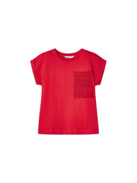 Camiseta crochet Granadina (Vermelho)  para Menina - Mayoral