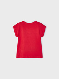 Camiseta crochet Granadina (Vermelho)  para Menina - Mayoral
