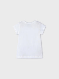 Camiseta manga curta Branco (Branco)  para Menina - Mayoral