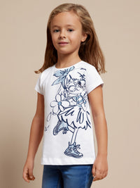 Camiseta manga curta Branco (Branco)  para Menina - Mayoral