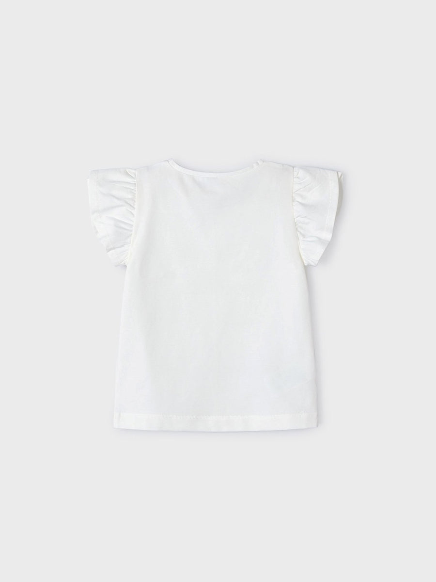 Camiseta manga curta Crú-nude (Rosa Bébé)  para Menina - Mayoral