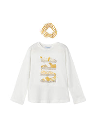 Camisola Crú (Creme / Pérola)  para Menina - Mayoral
