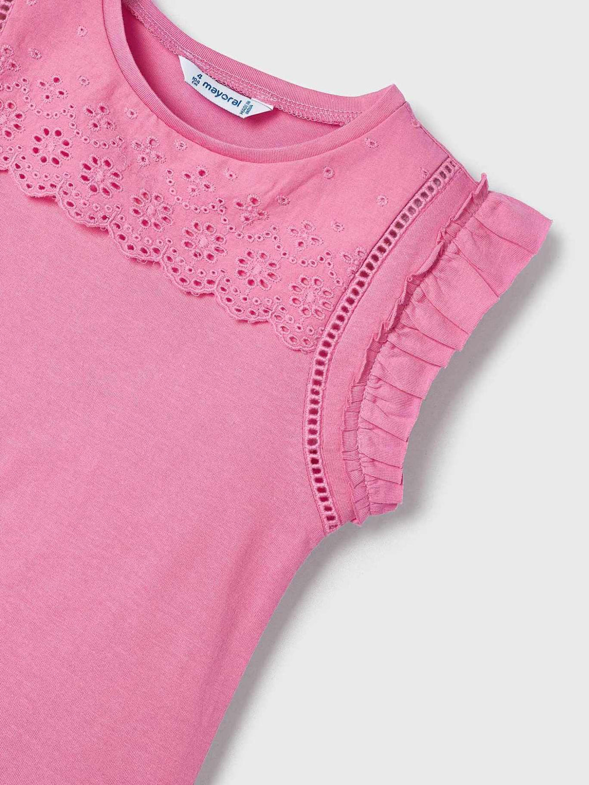 Blusa perfurada Camélia (Rosa)  para Menina - Mayoral
