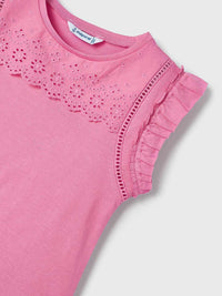 Blusa perfurada Camélia (Rosa)  para Menina - Mayoral