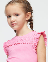 Blusa perfurada Camélia (Rosa)  para Menina - Mayoral