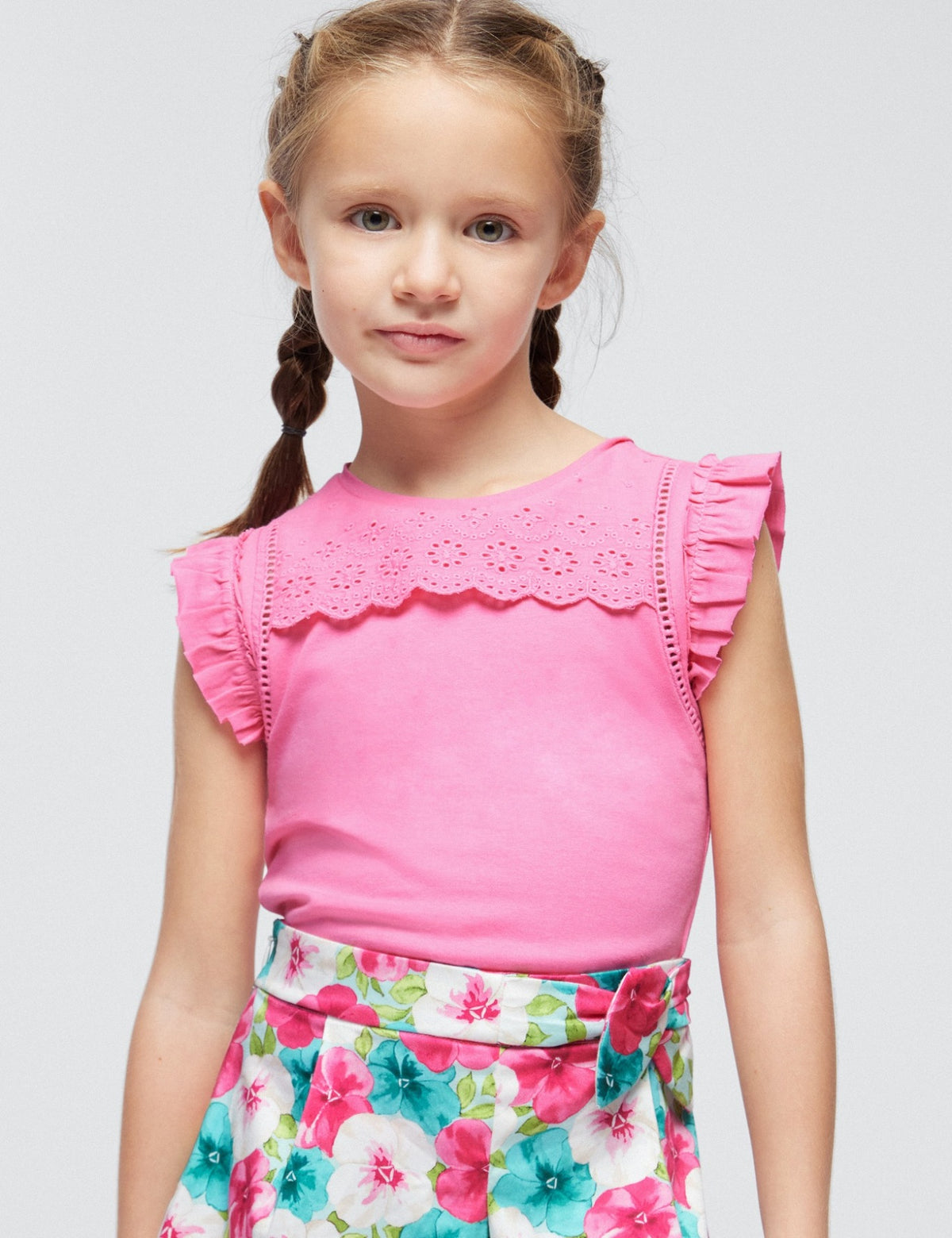 Blusa perfurada Camélia (Rosa)  para Menina - Mayoral